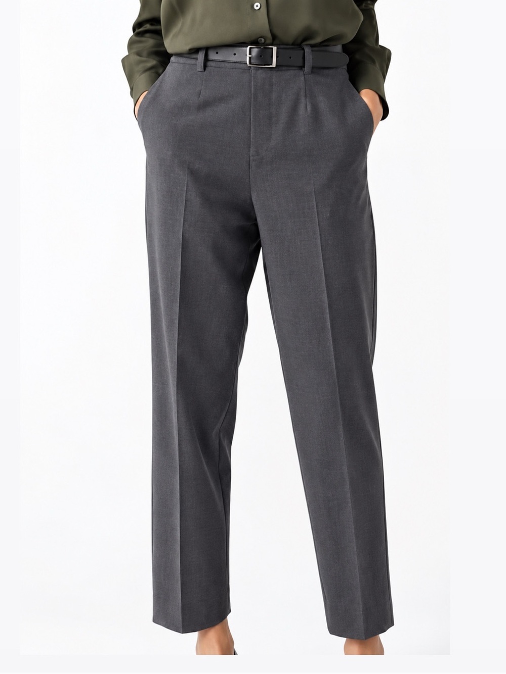 NWT Uniqlo Smart Ankle Pants Gray Stretch Tailored
Trouser XS